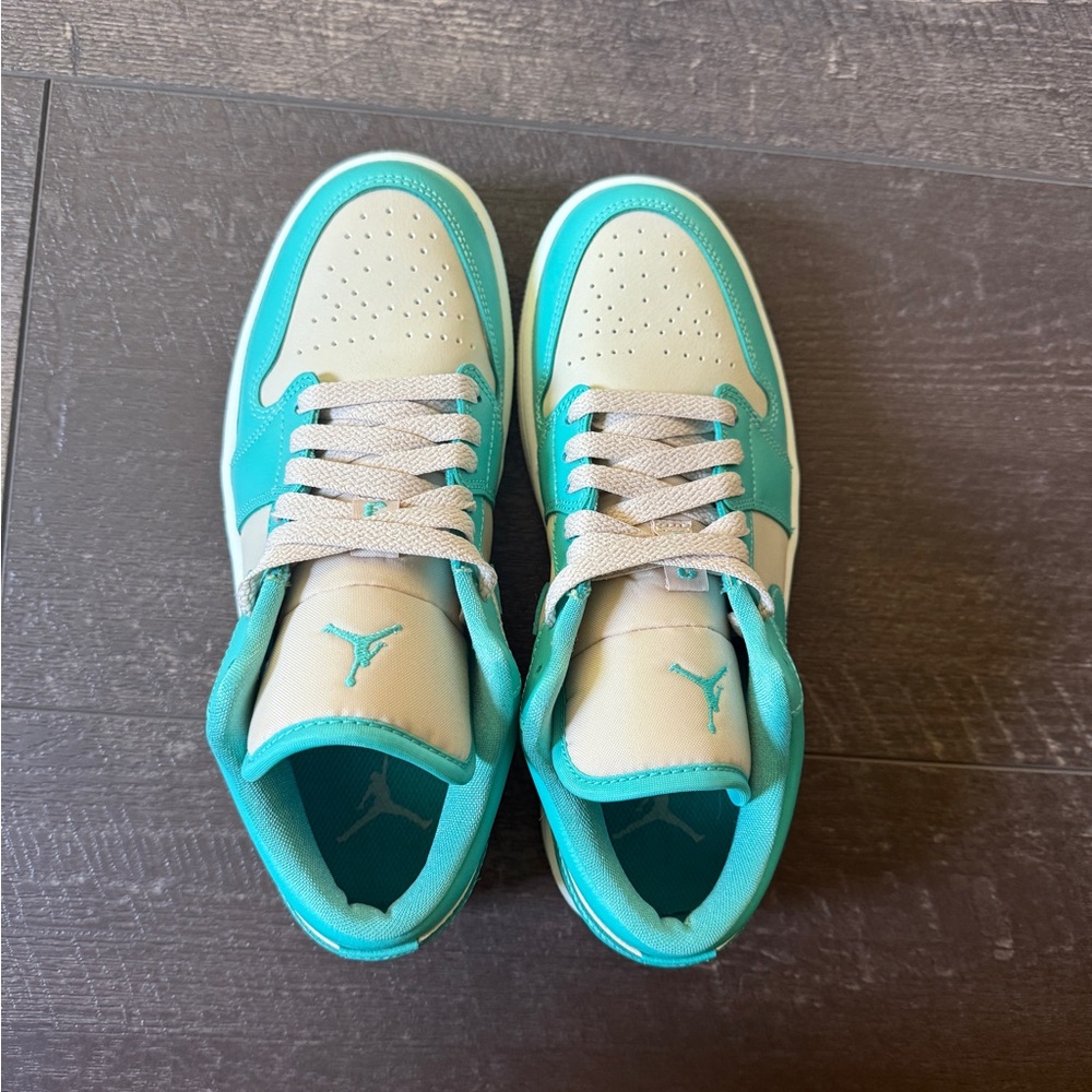 Teal and Cream Nike Dunks